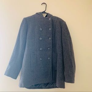 Wool Upscale Gray Coat
